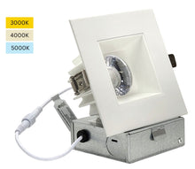 Load image into Gallery viewer, 4-Inch 12W Anti Glare 3CCT CRI90+ LED Downlights (Square White)
