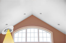 Load image into Gallery viewer, 4" 10W 90° Tilt Recessed LED Gimbal Pot Lights 5 CCT Color Selectable (Round White)
