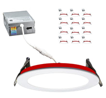 Load image into Gallery viewer, 6 Inch 12W 2-Hour Fire Rated 5CCT Color Selectable LED Downlights (White)

