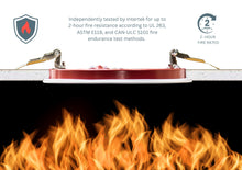 Load image into Gallery viewer, 6 Inch 12W 2-Hour Fire Rated 5CCT Color Selectable LED Downlights (White)
