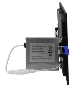 6 Inch 12W 900Lm 4000K (Natural/Pure White) Black Square LED Downlights