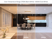 Load image into Gallery viewer, 6 Inch 12W Smart Wireless Wi-Fi, Remote, Voice Control, RGB LED Downlights (White)
