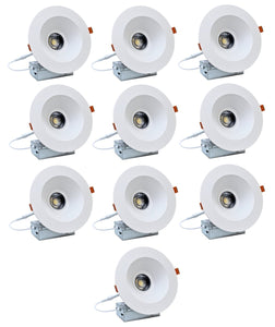 6-Inch 15W Anti Glare 5CCT CRI90+ LED Downlights (Round White)