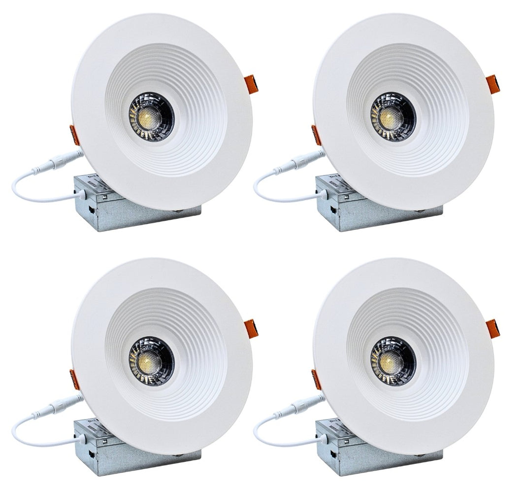 6-Inch 15W Anti Glare 5CCT CRI90+ LED Downlights (Round White)
