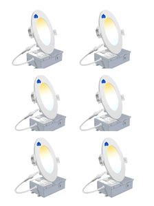 4 Inch 9W 810Lm 5CCT Wet Rated LED Downlights