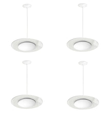 Load image into Gallery viewer, 15-Inch 18W Color Selectable Pendant LED Disk Light (White)
