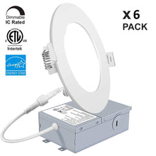 Load image into Gallery viewer, YUURTA 6-pack LED 4-inch 9W downlights
