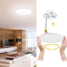 Load image into Gallery viewer, YUURTA 12 Inch 24W 3CCT (3000K/4000K/5000K) Flush Mount Ceiling Light 3000Lm Dimmable

