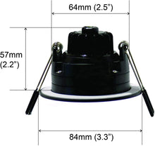 Load image into Gallery viewer, YUURTA (10-pack) 3-Inch 8W COB Chip Eyeball Black Trim LED Gimbal Lights ENERGY STAR

