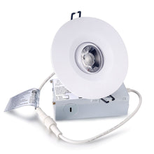 Load image into Gallery viewer, YUURTA (4-pack) 4-Inch 8W COB Chip Eyeball White Trim LED Gimbal Lights ENERGY STAR
