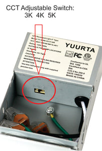 YUURTA 6-pack LED 4-inch 9W 3CCT downlights